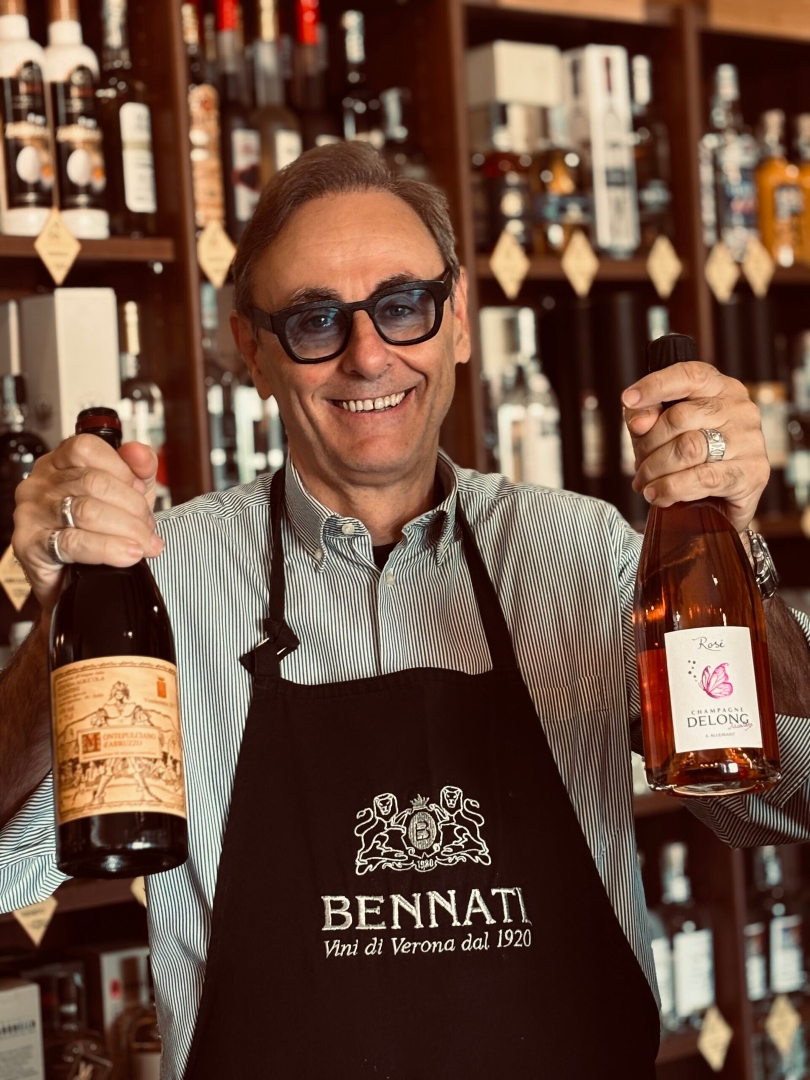 Vini di altissima qualita, champagne e montepulciano Valentini, da Ugo Trentin e La Cantina di Ugo